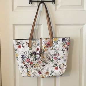 Floral Butterfly Spring Tote Bag